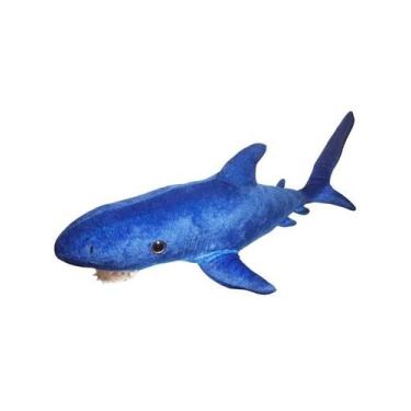 Imagem de Tubarão de Pelúcia Realista Azul 85 cm Antialérgico - RP