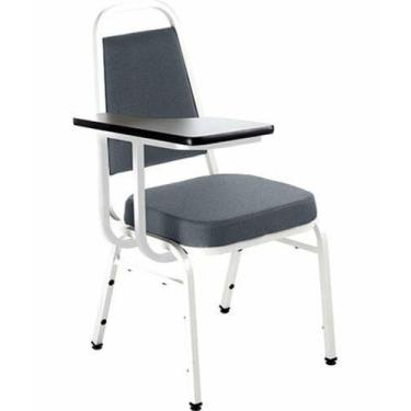 Imagem de Cadeira Universitária Empilhável Linha Hotel Plus Cinza - Design Offic