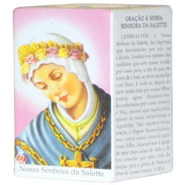 Imagem de Enfeite Decorativo Nossa Senhora Salete Suporte De Velas