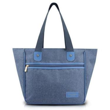 Imagem de Bolsa Feminina Viagem Sacola Verão Jacki Design - Be You, Azul