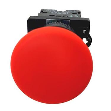 Imagem de Botão Cogumelo de Emergência Sem Trava de Pulso Vermelho 1nf 22mm - 3M