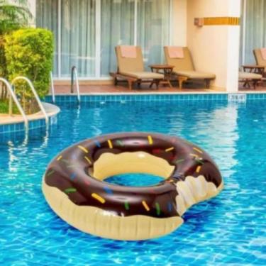 Imagem de Boia Cintura Redonda Inflável Donuts 114 cm Piscina Praia Dutetoys , M
