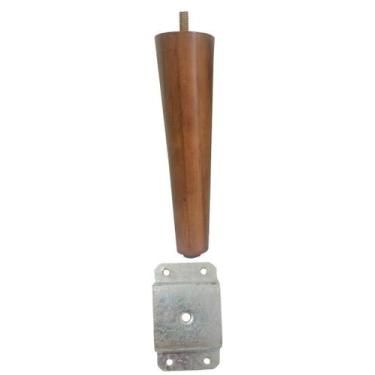 Imagem de 1 Pe palito 10cm Marrom + Chapa Reta  - Jthome, Amêndoa Marrom Claro, 