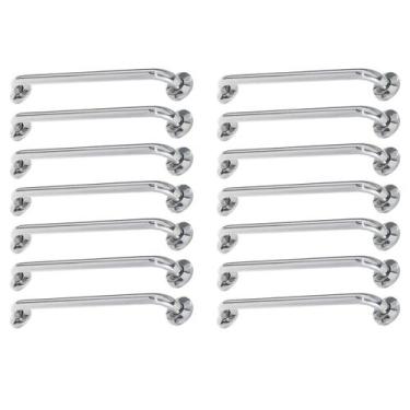 Imagem de Alça de Apoio Barra 40cm Inox Kit 14 Unidades Deficiente Cadeirante Id