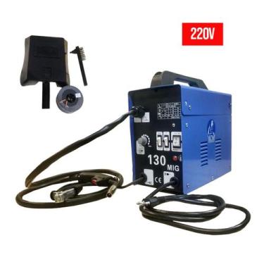 Imagem de Maquina de solda mig 130a para uso sem gas 220volts  - WWSOLDAS
