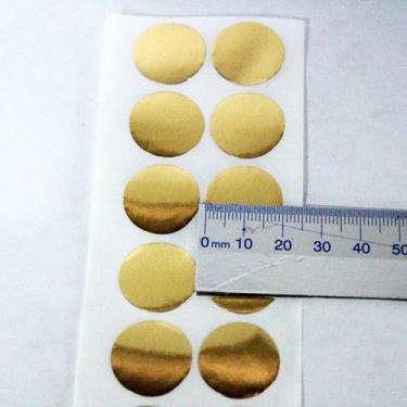 Imagem de Etiqueta Bolinha Dourada 2 Cm C/ 1000 Unid - Teodoro impressos