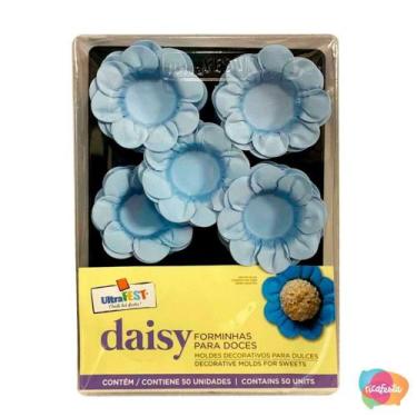 Imagem de Forminha daisy de papel com 50 unid - RICA FESTAS