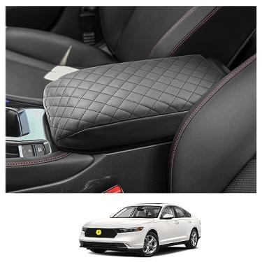 Imagem de CDEFG Capa de console central Accord 2023 para Honda Accord 2023 capa de apoio de braço para console central tampa almofada de descanso de braço capa central para acessórios híbridos Accord 2023