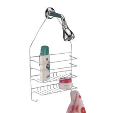 Imagem de Suporte Prateleira De Metal Para Shampoo Condicinador E Sabonete Para Chuveiro Banheiro Box Lavabo Organizador