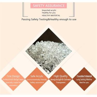 Imagem de Rack de Suporte para Esmalte de Unha, Organizador de óleo Essencial Acrílico Transparente Com Grande Capacidade, Mantenha a Mesa Arrumada para Suporte de Verniz Acrílico para