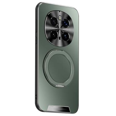 Imagem de POYUFRG Capa fashion para Honor Magic 7 Pro/7, anel giratório magnético, proteção de lente fina, capa antiqueda, verde, 7 Pro