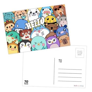 Imagem de diovanda 70 peças de cartões postais BalloonMon para envio de cartões postais para crianças, presentes para estudantes, decoração de presentes, cartões de 10 x 15 cm