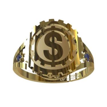 Imagem de Anel de Formatura Gestão Financeira em Ouro 18K - Vieira Cruz Joias, 1