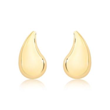 Imagem de Brinco Gotas de Chuva Revestido em Ouro - VL ACCESSOIRES