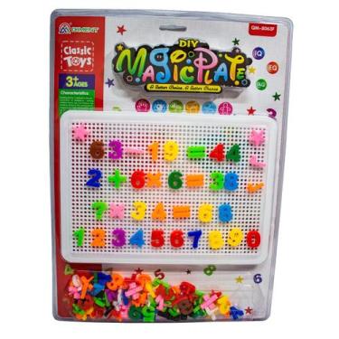 Imagem de Quadro Educativo Infantil Encaixe De Números Matemática  40 x 30 - TY3