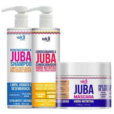 Imagem de Kit Juba Shampoo Condicionador E Mascara Hidro Nutritiva Widi Care 500