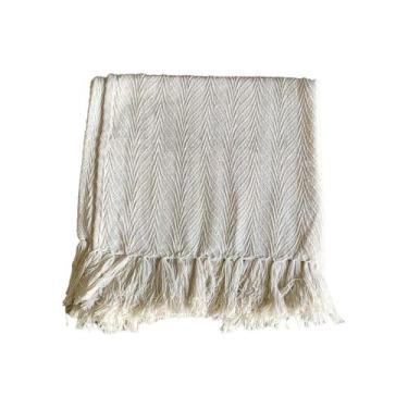 Imagem de Manta Para Sofá Cama Casal Gigante 100% Algodão Protetora e Decoração 