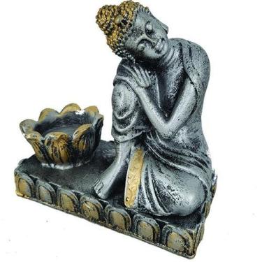 Imagem de Buda Tailandês Com Castiçal Para Incenso 05526 - Mana Om By Ello, prat