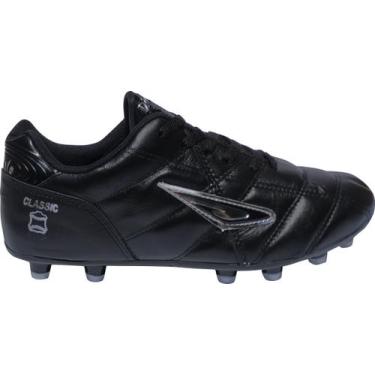 Imagem de Chuteira Couro Futebol de Campo 11 Diavolo Classic, Pt, Pta, 41