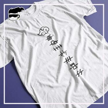 Imagem de Camiseta Naruto Akatsuki Unissex 100% Algodão - Kamisetas Otaku, M, Br