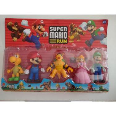 Imagem de Kit Com 5 Bonecos 12cm Personagens Super Mario Luigi Yoshi - NEIDE BRI