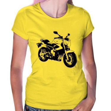 Imagem de Baby Look Moto XJ6 N Art - Foca na Moda, Amarelo, GGG