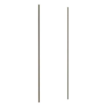 Imagem de Porta Correr Closet 80cm, Puxador Inox Ferragem Prime Branco - KIT