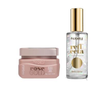 Imagem de Hobety Kit Máscara Rose Gold 300 gr + Oil Reflecta Antifrizz