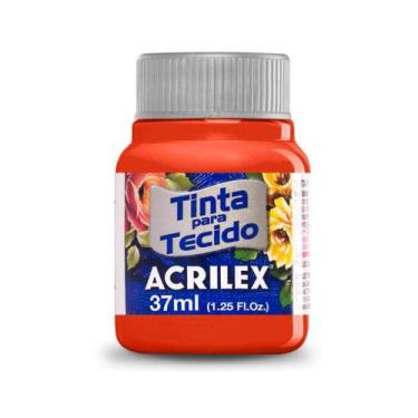 Imagem de Tinta p/ tecido fosca 583 vermelho tomate 37ml - Acrilex