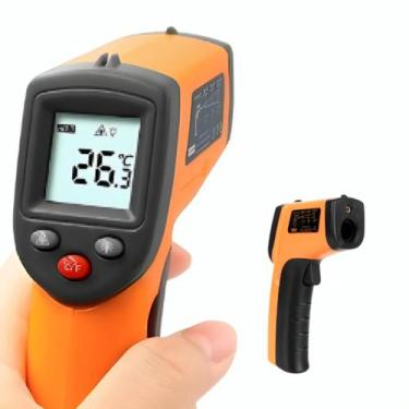 Imagem de Termômetro Laser Digital Infravermelho para Medir Temperatura com Prec