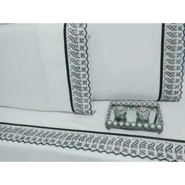 Imagem de Jogo Lençol King Size Leze 4 Peças 100% Algodão 180 Fios - INGRID BORD