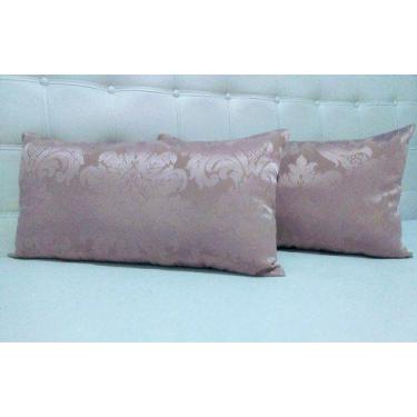 Imagem de Kit 4 Almofadas Decorativas Retangular Sued Jacquard Cheias - INGRID B
