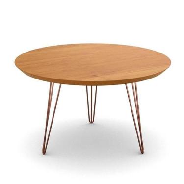 Imagem de Mesa de Centro Redonda Pés de Ferro 67 x 67 x 38 Evolution Patrimar Ci