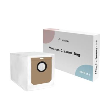 Imagem de WAIKAS Sacos de pó de substituição compatíveis com Eufy, pacote com 6, sacos de vácuo descartáveis compatíveis L50/L50 SES/L60/L60 SES/Hybrid