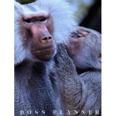 Imagem de Boss Planner- Izimfene: Plan/Execute/Stay Organized in this Well Designed South African Safari Inspired Planner/Organizer. Generous 360 Page Large ... Baboon Cover Design Makes a bold statement.