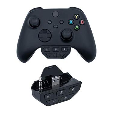 Imagem de Mcbazel Adaptador de fone de ouvido para Xbox Series X/S, adaptador de áudio de fone de ouvido estéreo com ajuste de volume para Xbox One com controles de conector de 3,5 mm/controles Xbox One S/Xbox