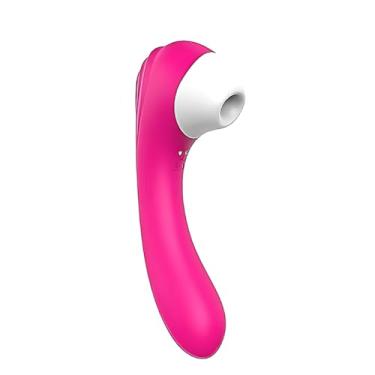 Imagem de Screaming S-Hande Sugador de Clitóris Vibrador Feminino Ponto G 9 Modos de Vibração 18cm x 4cm em Silicone Recarregável (ROSA PINK)