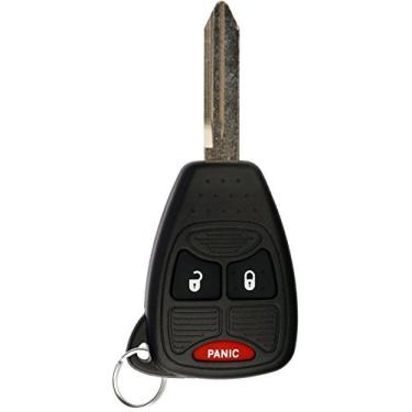 Imagem de KeylessOption Chaveiro para 2004 2005 2006 2007 2008 2009 2010 2011 2012 2013 2014 2015 2016 2017 Chrysler 300 Dodge Charger Jeep Cherokee Remote, 3 botões OHT6922 427AA, Guia de programação incluído