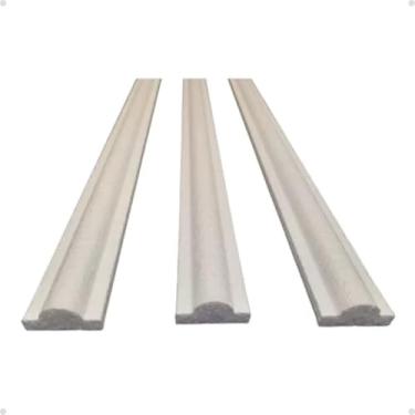 Imagem de Hobbyart Boiserie Branca Isopor - 2,5cm x 1,5cm x 1m - Kit com 20 metros - Decoração Rústica - Papel de Parede