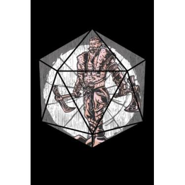 Imagem de Nordmann Wikinger D20 - Notizbuch über Nordische Mythologie: DIN A5 (6x9) Notizbuch für Rollenspiel Enthusiasten und Pen and Paper RPG Fans mit 120 ... und Wochentage für die Tagebuch Funktion