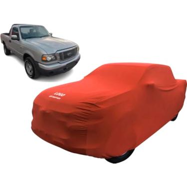 Imagem de Capa Cobrir Camionete Ford Ranger Cabine Simples Anti Risco (Vermelho)
