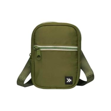Imagem de Thread Wallets Bolsas transversais pequenas para mulheres e homens, estilingue elegante, bolsa de peito para uso diário, Oliva, Casual