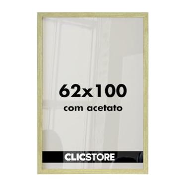 Imagem de Moldura p/Quebra Cabeça Grow Puzzle 2000 peças 62x100 cm Decoração Quadro Parede Sala Escritório Game Office c/Acetato (Carvalho)