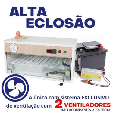 Imagem de Chocadeira ALTA ECLOSÃO Automatica 2 ventiladores e controle de Umidad