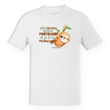 Imagem de Camiseta Infantil Irônico não adianta usar photoshop - Alearts, 4