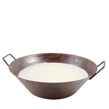 Imagem de Vela Marfim No Tacho de Ferro Rústico G - Candella