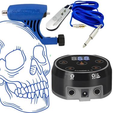 Imagem de Kit Trio Electra Pop Com Fonte Aurora Trio Tattoo Tatuagem