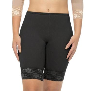 Imagem de Short Segunda Pele Feminino Anagua Com Renda Bermuda Conforto Usar Por