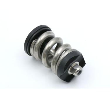 Imagem de Amortecedor dobrável de mola de titânio para suspensão Brompton Pline Tline Absorção de vibração (prata)