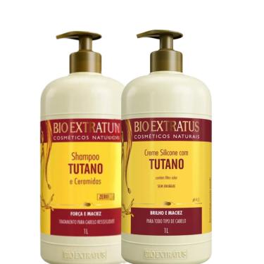 Imagem de Kit Bio Extratus Tutano Shampoo 1L + Creme de Silicone 1L